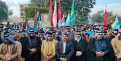 تظاهرات عراقی‌ها برای تجدید پیمان با شهدای مقاومت و مخالفت با نتیجه انتخابات