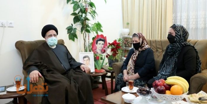 حضور رئیس‌جمهور در منزل شهید مسیحی/ رئیسی: همه شهدا مایه افتخار هستند