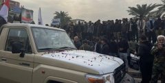 تشییع نمادین شهدای الحشد الشعبی با حضور گسترده مردم در بغداد+تصاویر