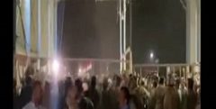 تجمع مردم عراق برای بازگشایی مرز با ایران در شلمچه+فیلم