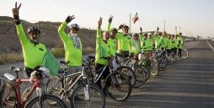 دوچرخه‌سواران کرمانشاهی از قم تا حرم رضوی رکاب می‌زنند