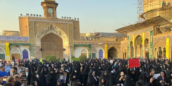 تجلی حیا در قبله تهران/ مردم شهرری برای حمایت از حجاب و عفاف راهپیمایی کردند