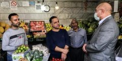 قالیباف با حضور در یکی از مناطق تهران با مردم و کسبه به گفت‌‌وگو پرداخت